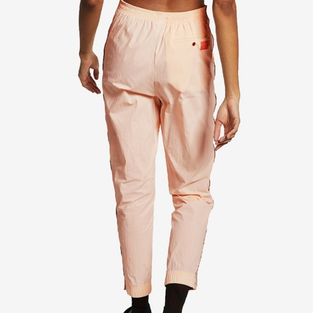 Nike Women's Peach Track Pants with Black Side Tape - Picture 4 of 9